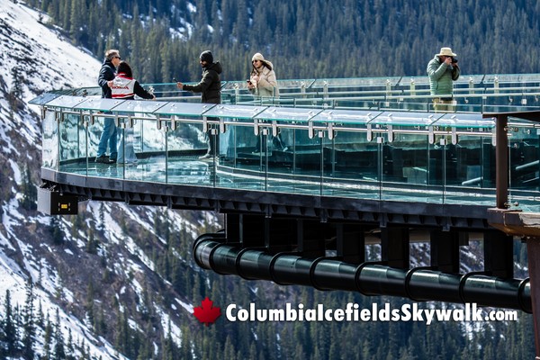 Jasper Columbia Icefields Glacier Skywalk During September