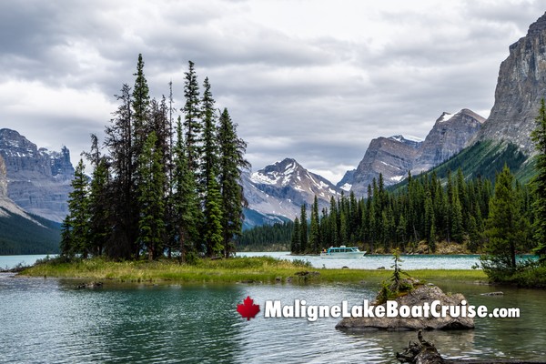 Jasper Maligne Lake Boat Cruise During September